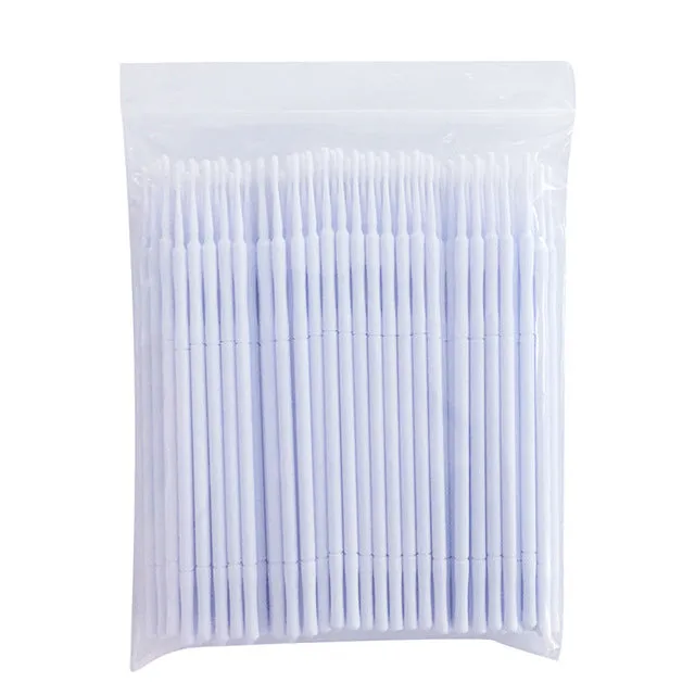 100pcs/lot Micro Durable Disposable Eyelash Extension Individual Applicators Mascara Brush For Women eyelash glue cleaning stick