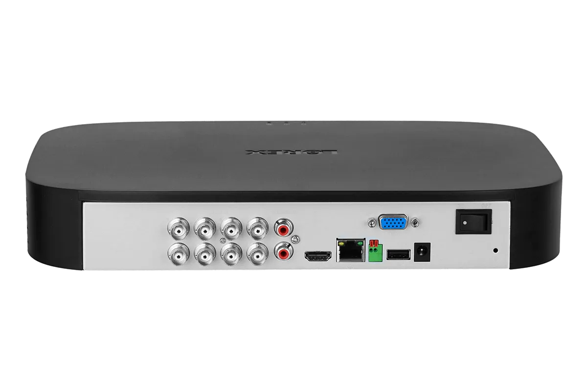 1080p 8-channel 1TB Wired DVR System with 6 Cameras