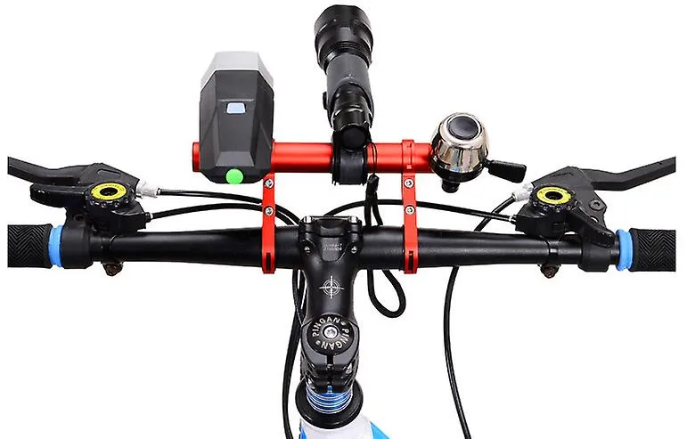 10cm red Aluminum alloy bicycle extension rod, multi-function extension bracket AZ10363