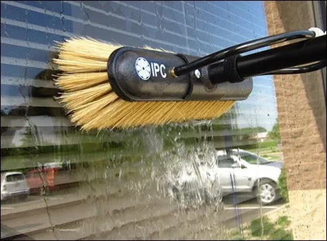 14" IPC Eagle Natural Fiber Slide Brush for Deionized Window Cleaning Systems