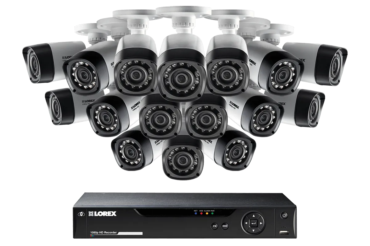 16 Channel Security Camera System with 16 Cameras and 2TB Hard Drive