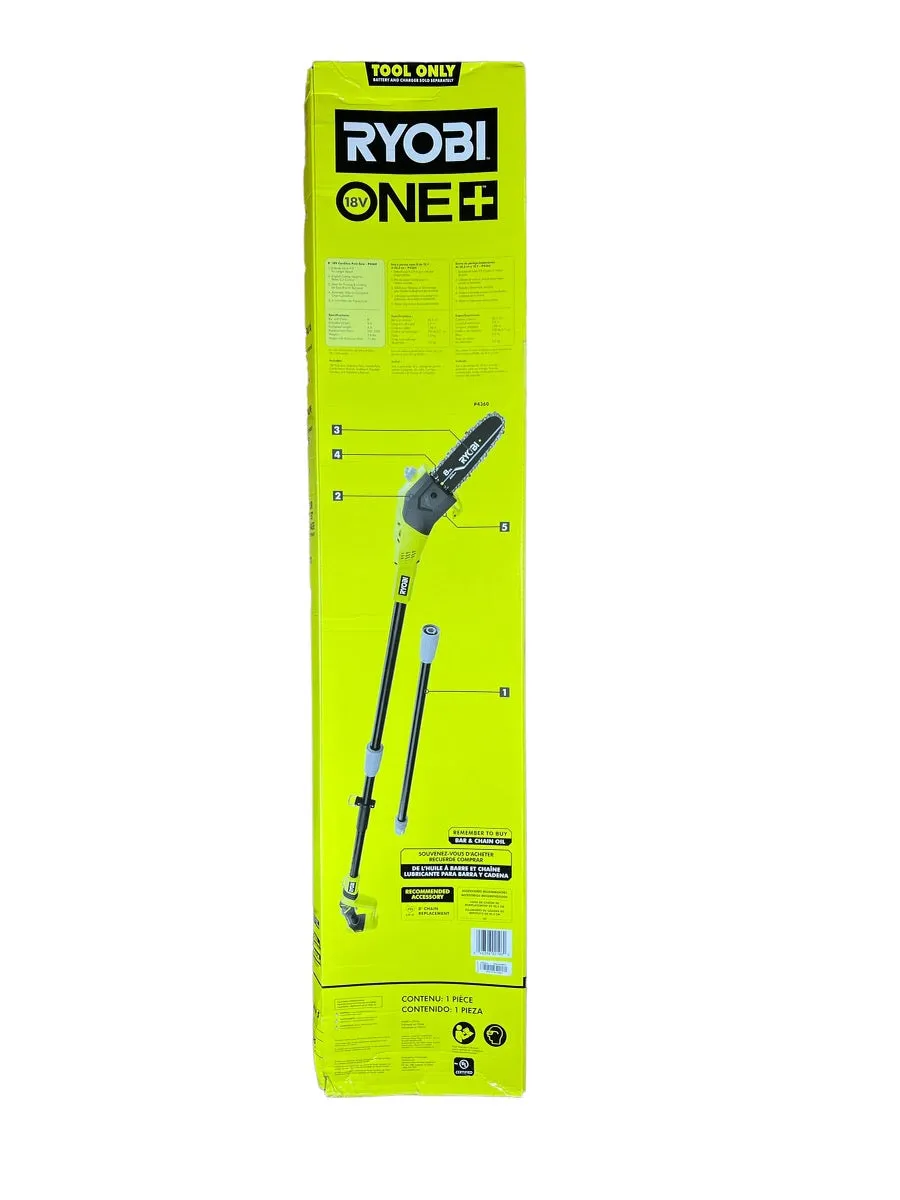 18-Volt ONE  8 in. Lithium-Ion Battery Pole Saw (Tool Only)