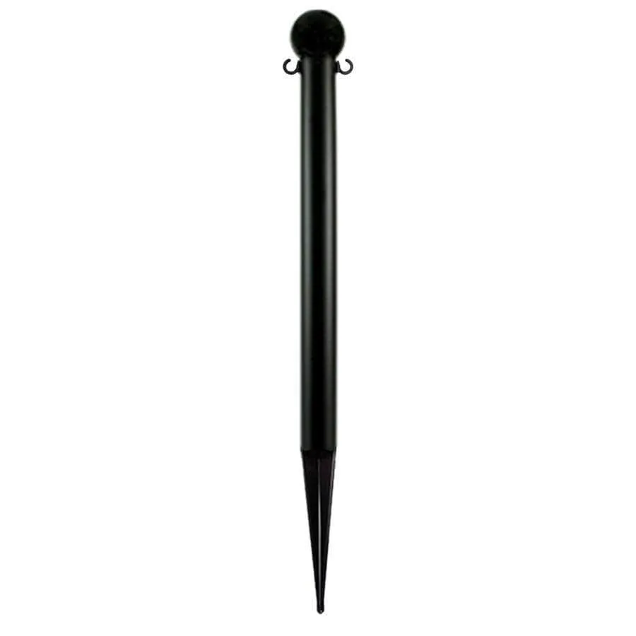 3 in. Ground Pole Stake Ball Top Stanchion