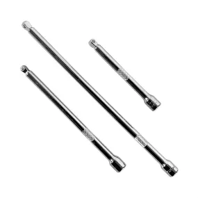 3 Piece 1/4" Wobble Socket Extension Set