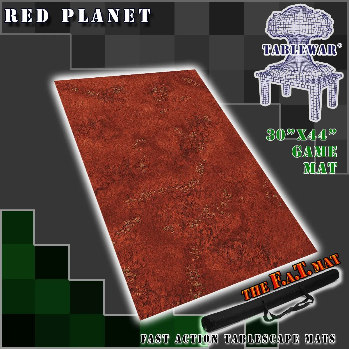 30x44" 'Red Planet' F.A.T. Mat