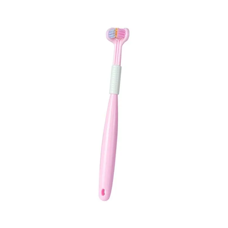 360-Degree V-Shaped Soft Bristle Toothbrush with Tongue Scraper and Anti-Slip Handle