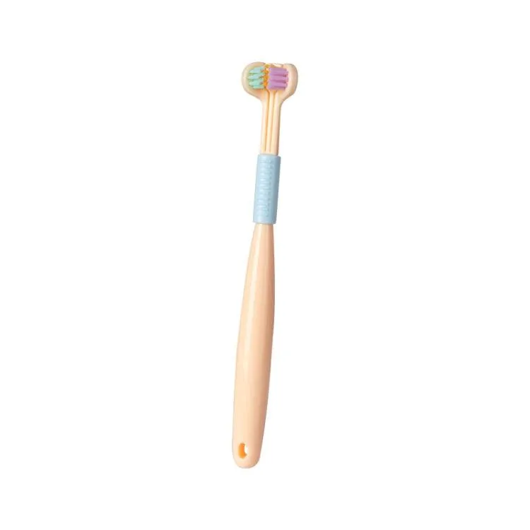 360-Degree V-Shaped Soft Bristle Toothbrush with Tongue Scraper and Anti-Slip Handle