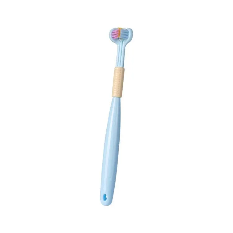 360-Degree V-Shaped Soft Bristle Toothbrush with Tongue Scraper and Anti-Slip Handle