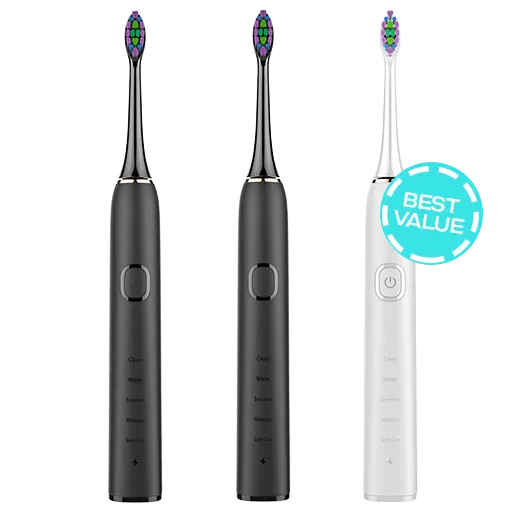 3x Sonic Electric Toothbrush