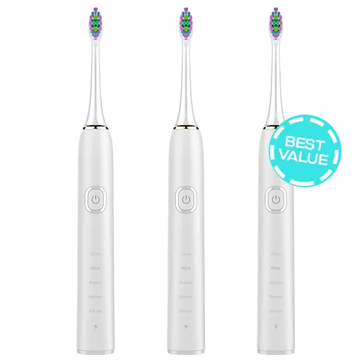 3x Sonic Electric Toothbrush