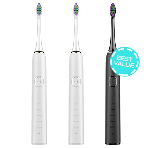 3x Sonic Electric Toothbrush