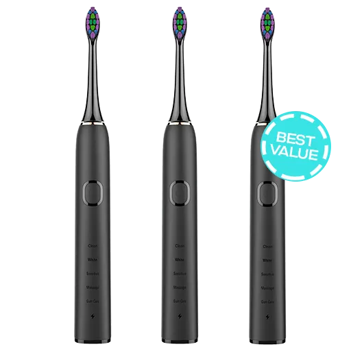 3x Sonic Electric Toothbrush