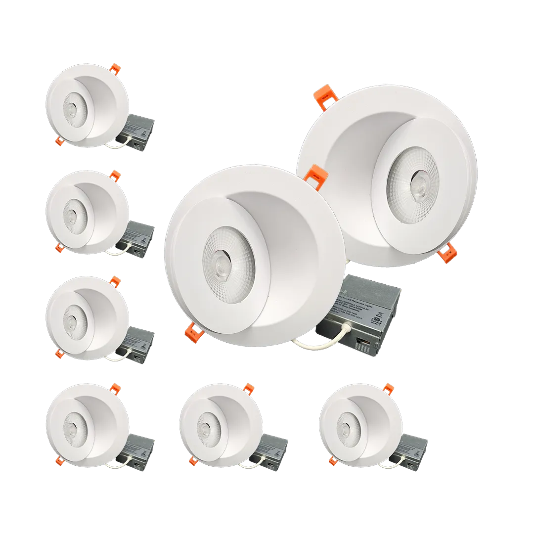 4” White 360° LED Gimbal Recessed Light