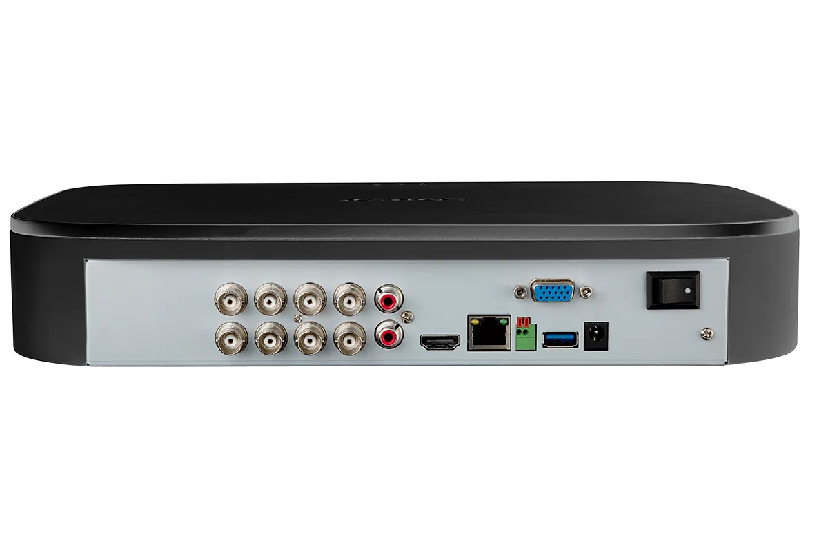 4K 8-channel 2TB Wired DVR System with Active Deterrence Cameras