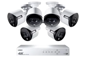 4K Ultra HD 8 Channel Security System with 6 Active Deterrence 4K (8MP) Cameras