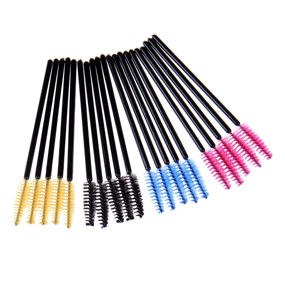 50PCS/BAG Multi-color Disposable Eyelash Extension Brush Mascara Wands Applicator Makeup Cosmetic Tool