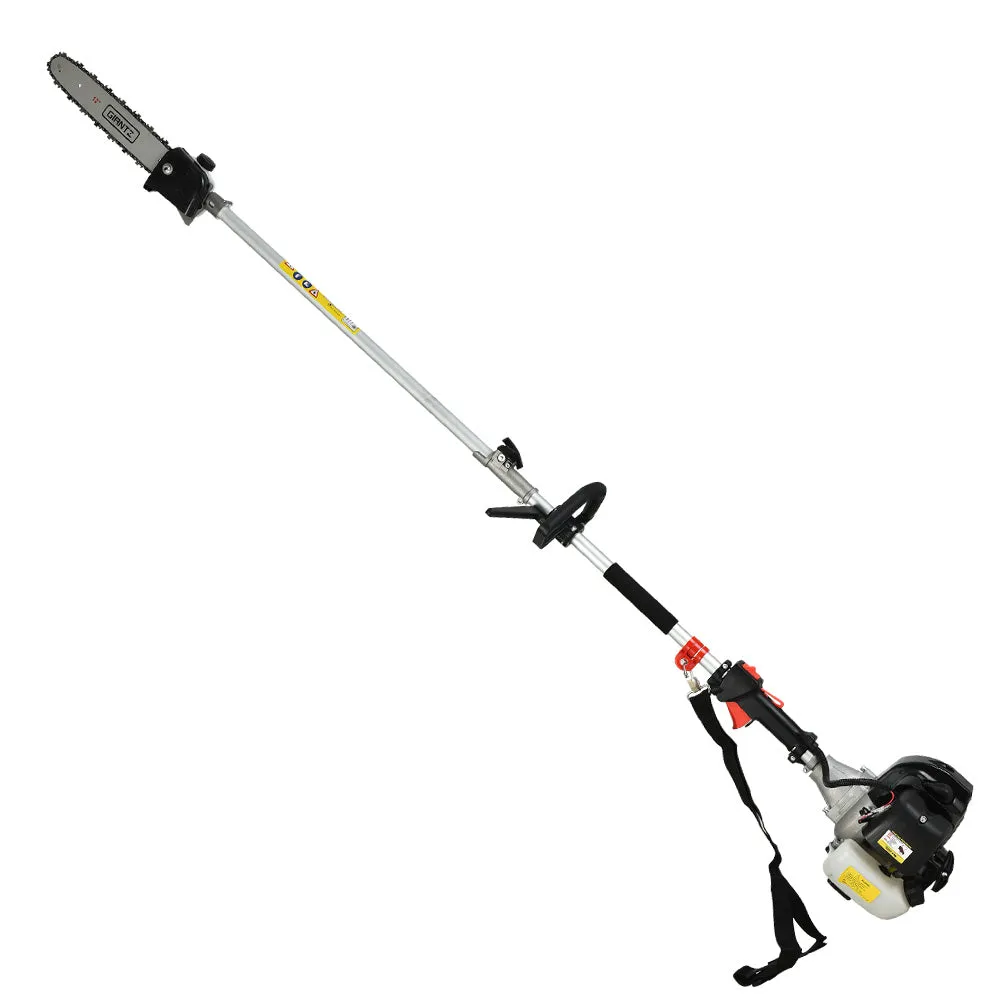 65CC Petrol Pole Chainsaw, 3 Extension Poles - Giantz