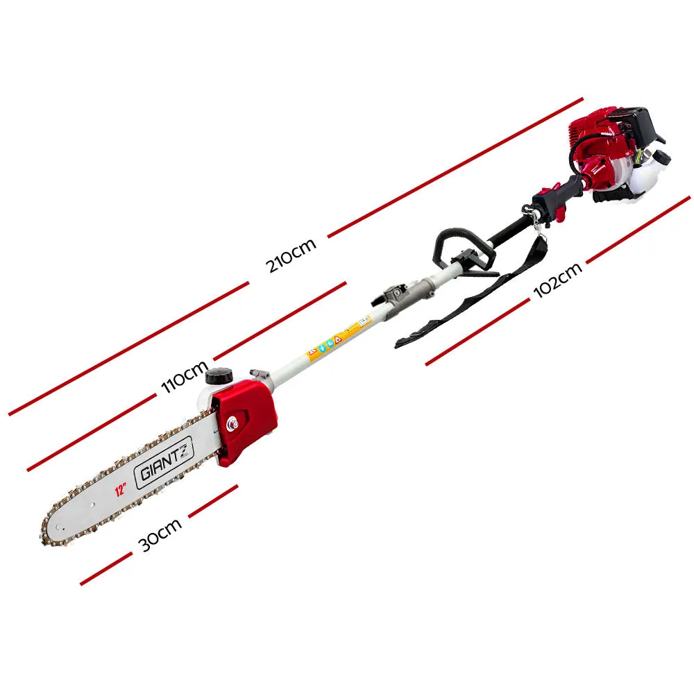 65CC Pole Chainsaw Hedge Trimmer 12in Chain Saw 4.3m Long Reach