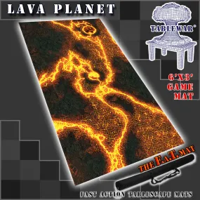 6x3 'Lava Planet' F.A.T. Mat Gaming Mat