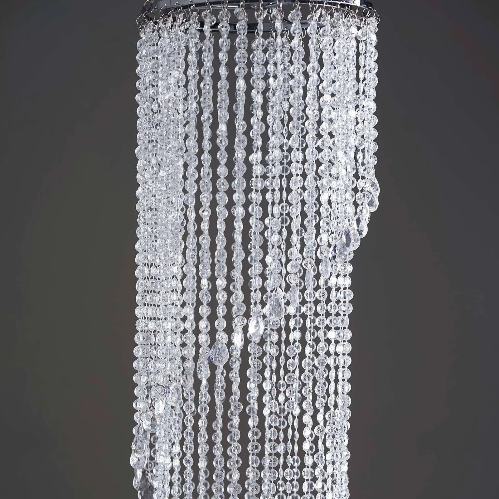 72" Acrylic Diamond Spiral Chandelier Centerpiece Wedding Party Event - Free Stand   Poles