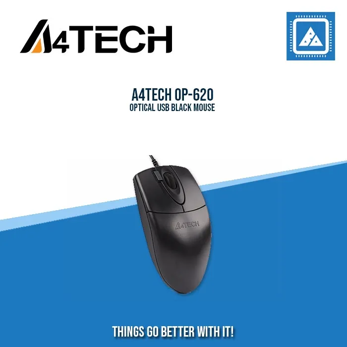 A4TECH OP-620 OPTICAL USB BLACK MOUSE