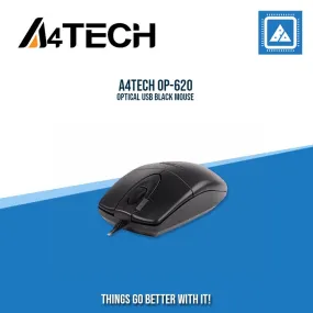 A4TECH OP-620 OPTICAL USB BLACK MOUSE