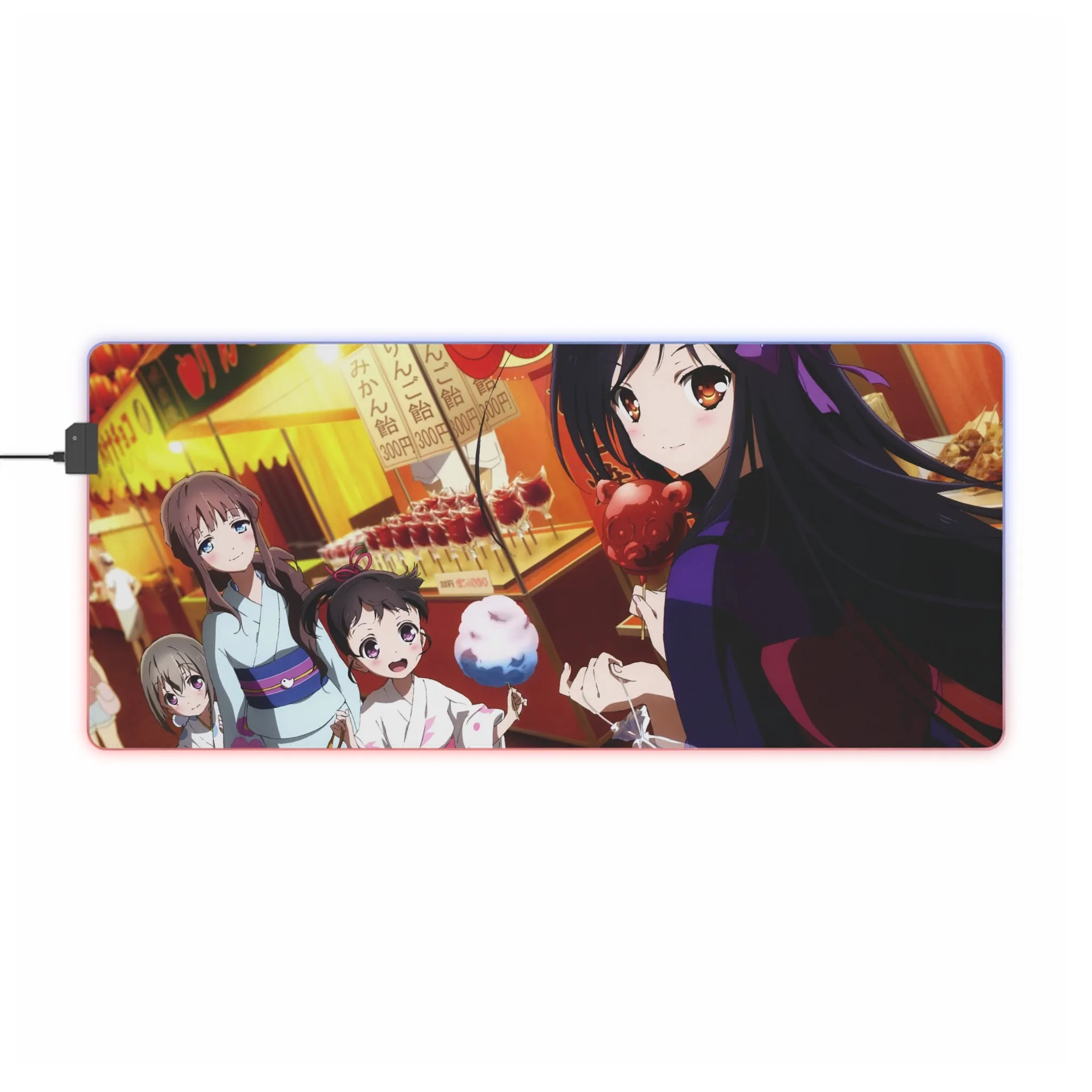 Accel World Kuroyukihime, Fuuko Kurasaki RGB LED Mouse Pad (Desk Mat)