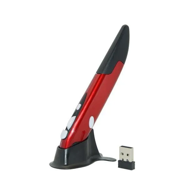 Adjustable 2.4G Wireless Optical Pen Mouse with 1600 DPI for Computers and Laptops - Ideal for Drawing and Teaching