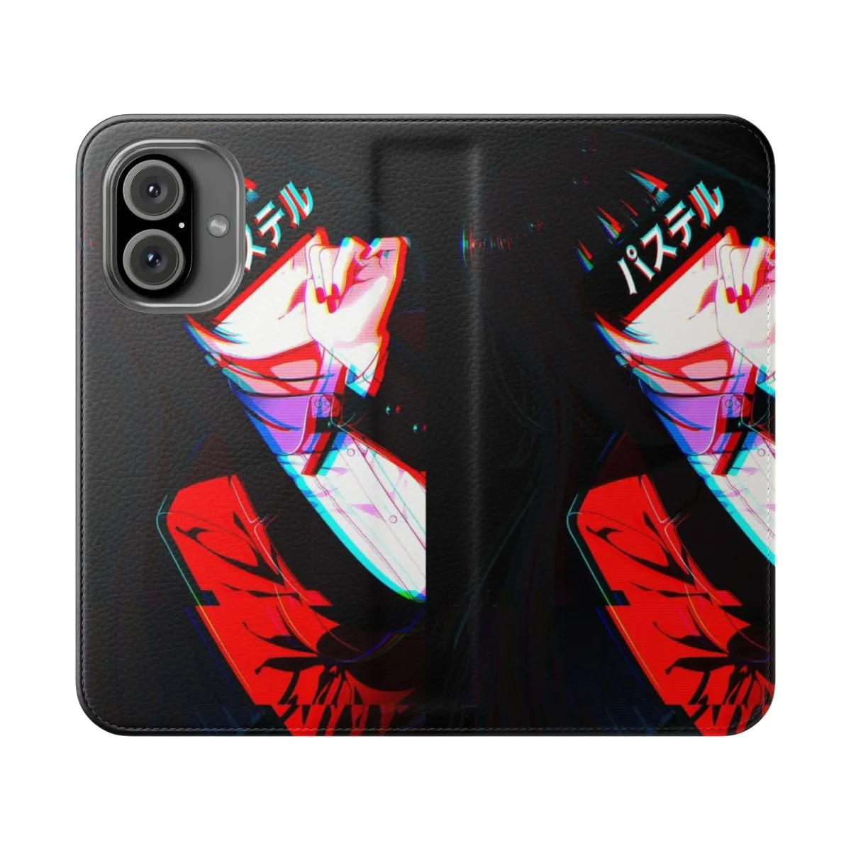 Aesthetic Cyberpunk Flip Cover Phone Case | Kakegurui Inspired Design