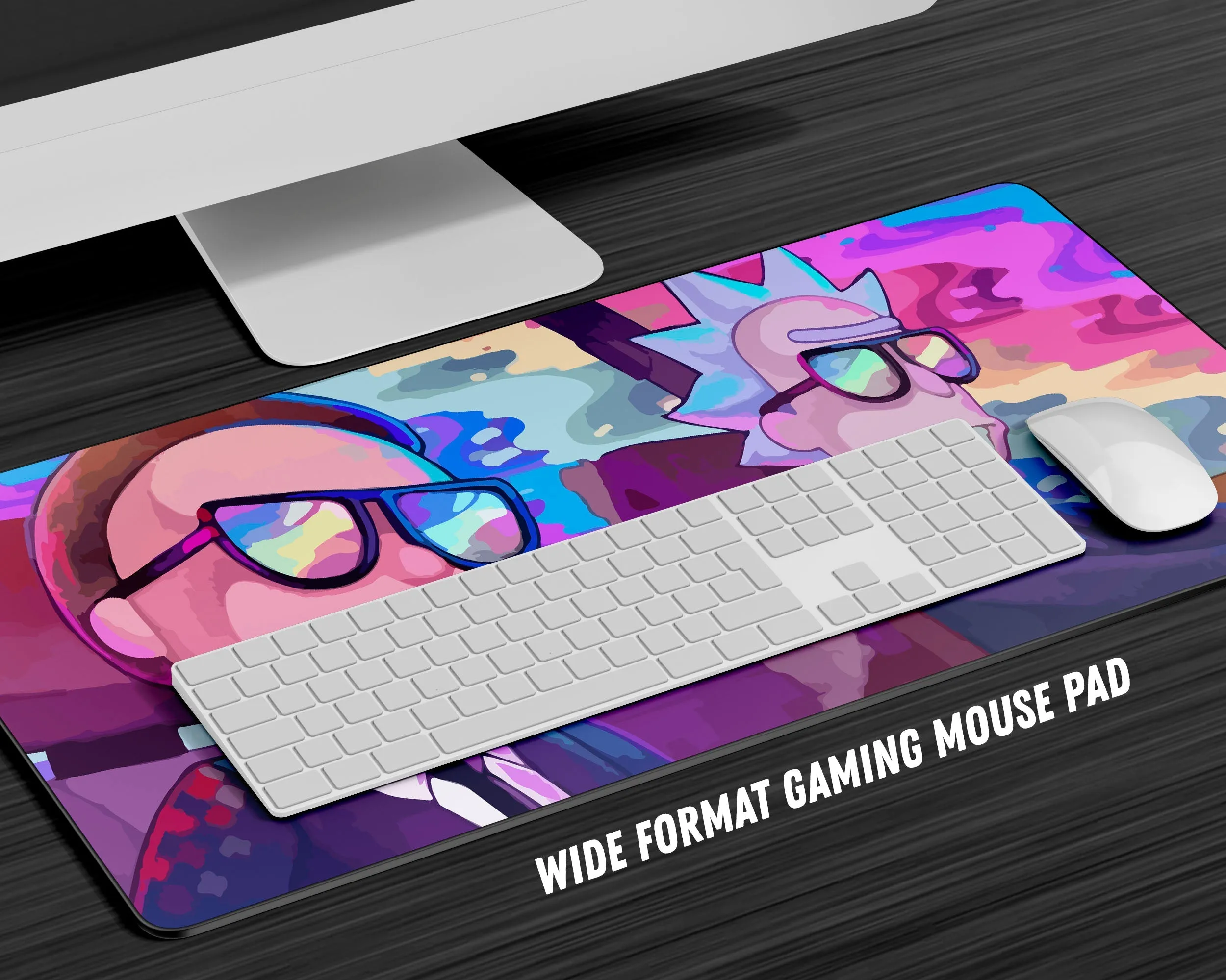 Agents Rick and Morty Gaming Mouse Pad