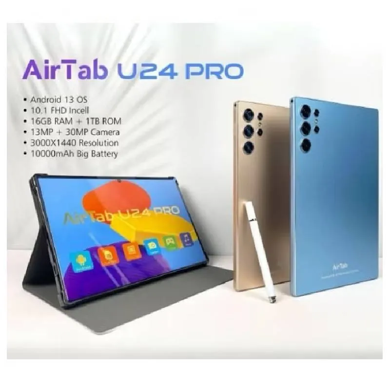 AirTab U24 Pro With Keyboard / 10.1"FHD / 16GB / 1TB / 5G / Blue