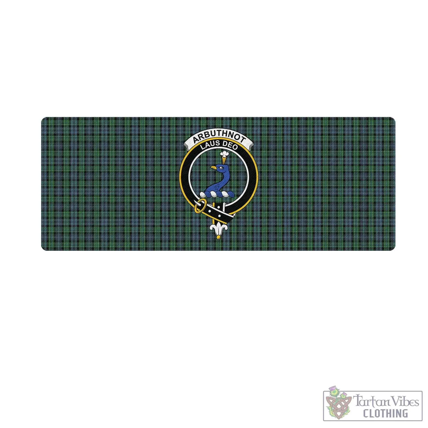 Arbuthnot Tartan Mouse Pad with Family Crest