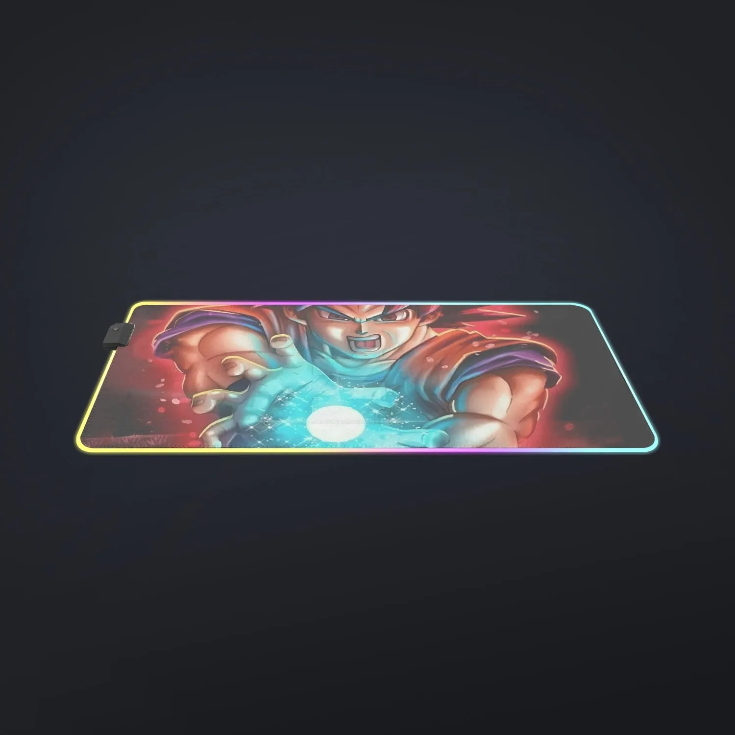 Awesome Red Hair Goku DBZ  cool LED  Mouse Pad