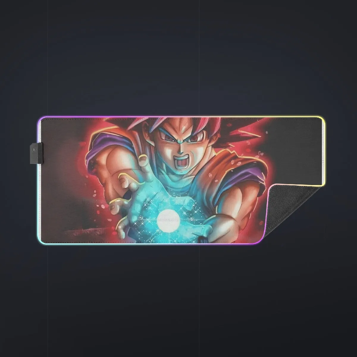 Awesome Red Hair Goku DBZ  cool LED  Mouse Pad