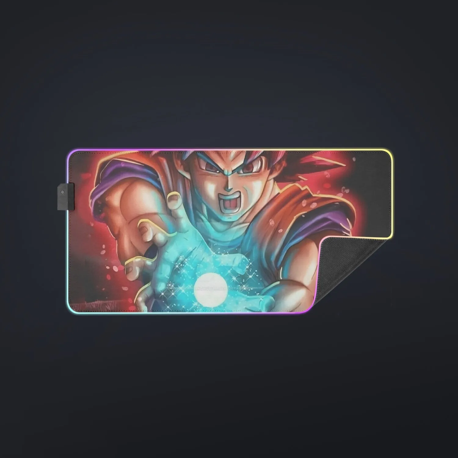 Awesome Red Hair Goku DBZ  cool LED  Mouse Pad