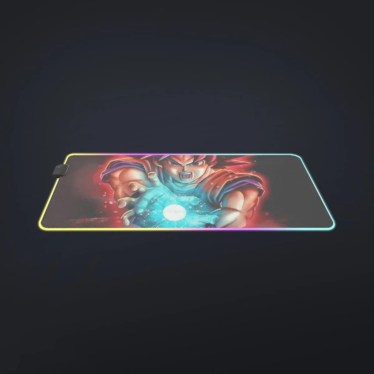 Awesome Red Hair Goku DBZ  cool LED  Mouse Pad