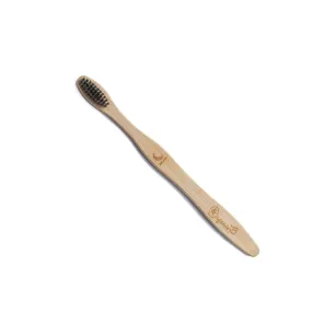 Bamboo Toothbrush Charcoal Bristles - Pack of 2