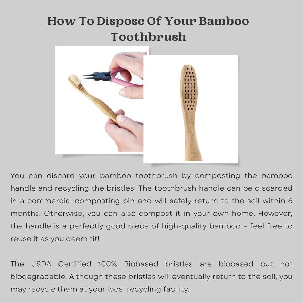 Bamboo Toothbrush - Set of 2