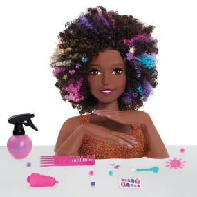 Barbie Sparkle Deluxe Afro Hair Styling Head