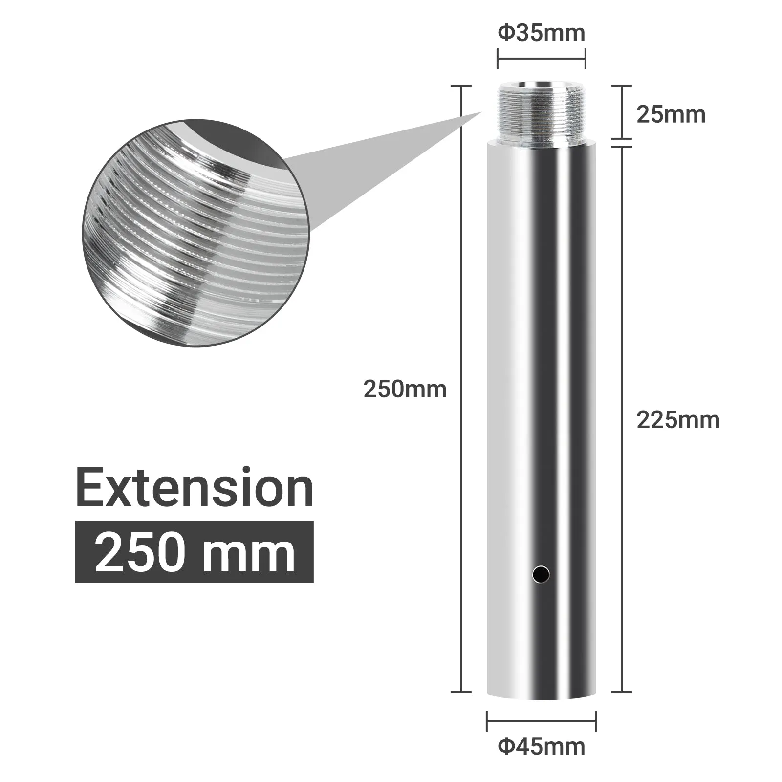 Barre de Pole Dance Extension Tube (250mm)