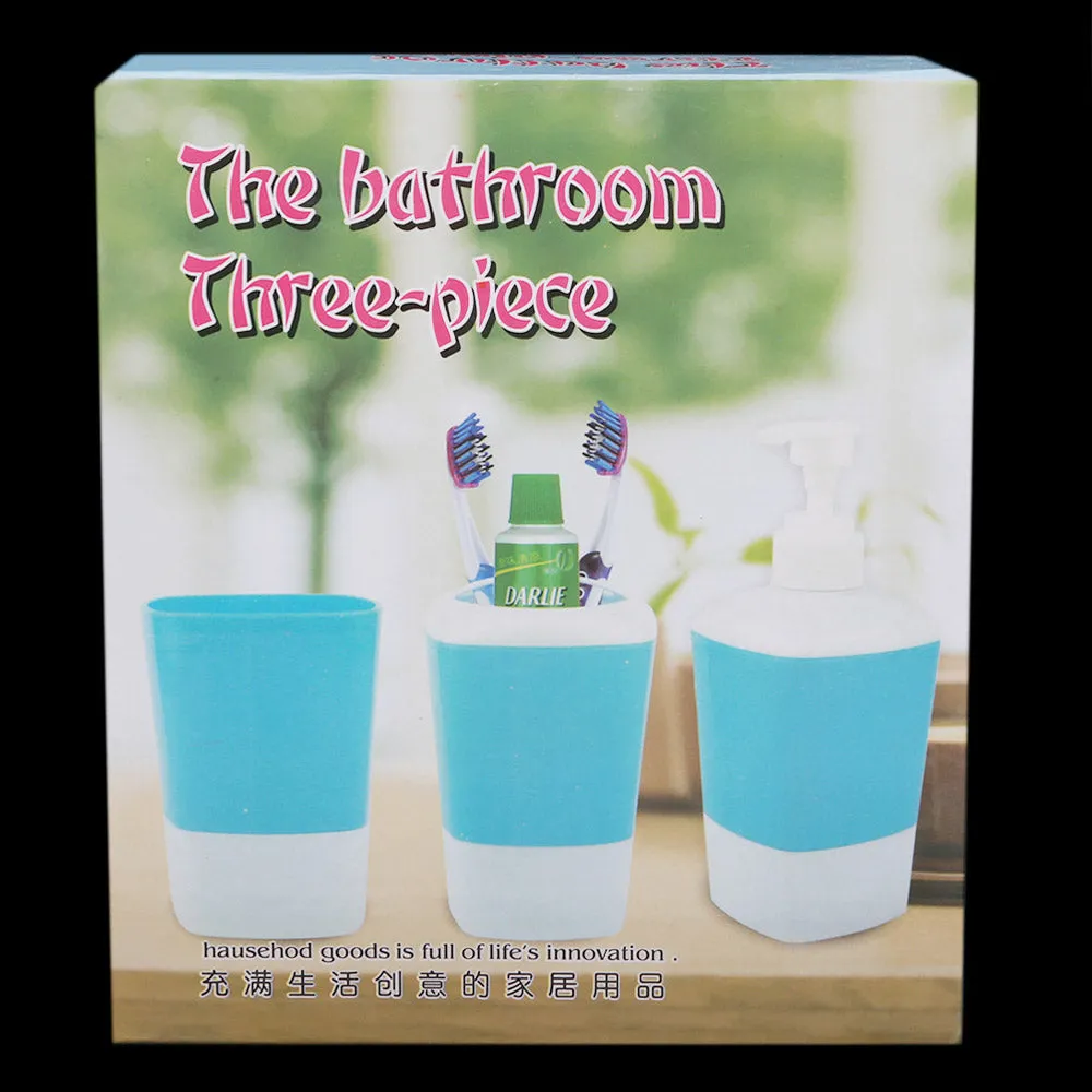 Bathroom Toiletries Set 3 Pcs - Green