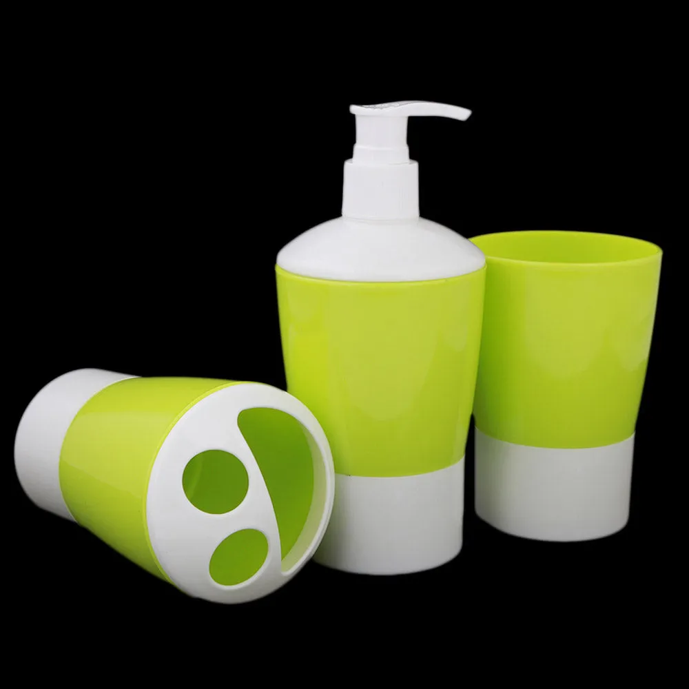 Bathroom Toiletries Set 3 Pcs - Green