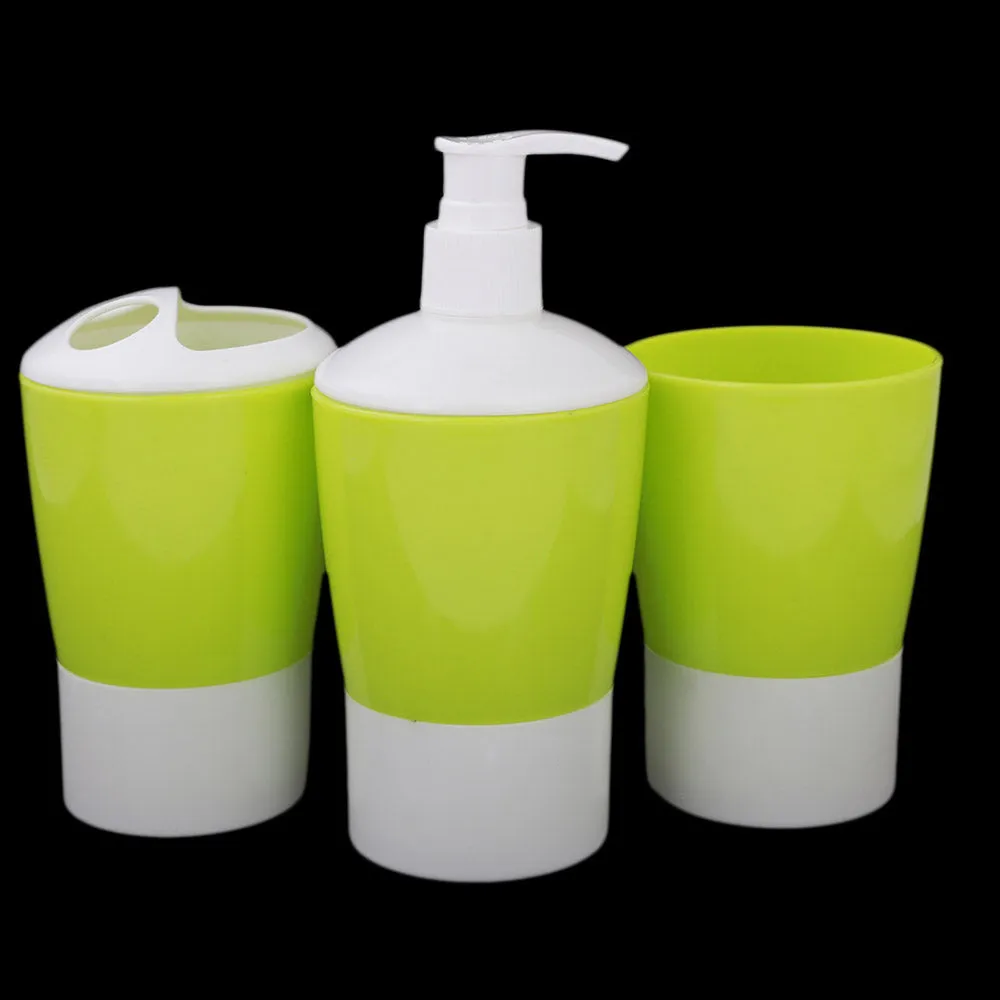 Bathroom Toiletries Set 3 Pcs - Green