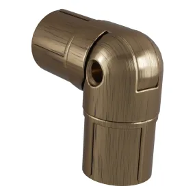 Bay Window (Adjustable Elbow) Connector for 25mm Curtain Pole (1 Per Pack)