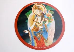 Beautiful Padmapani Lokeswara Printed Round Mousepad Mat