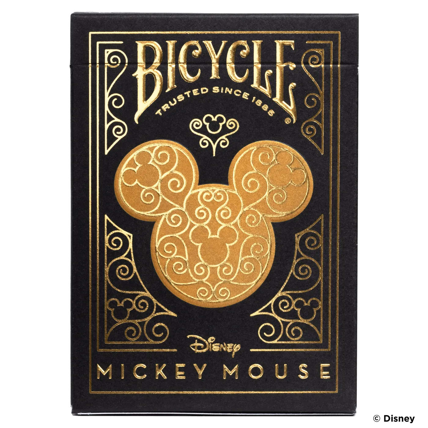 Bicycle Disney Mickey Mouse Black and Gold Playing Cards