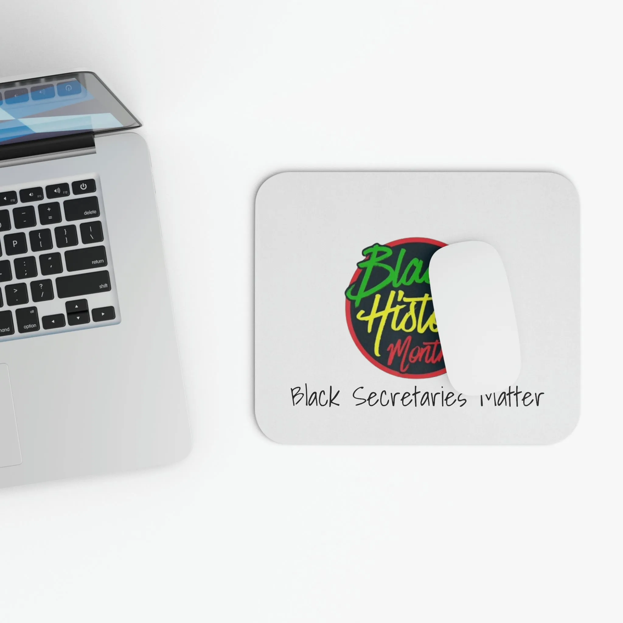 Black Secretaries Matter Mouse Pad (Rectangle)