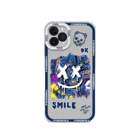 Blue Smile X Bear iPhone Case