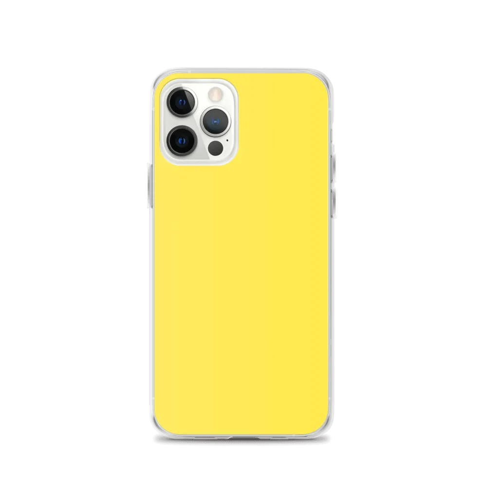 Bright Yellow iPhone Case