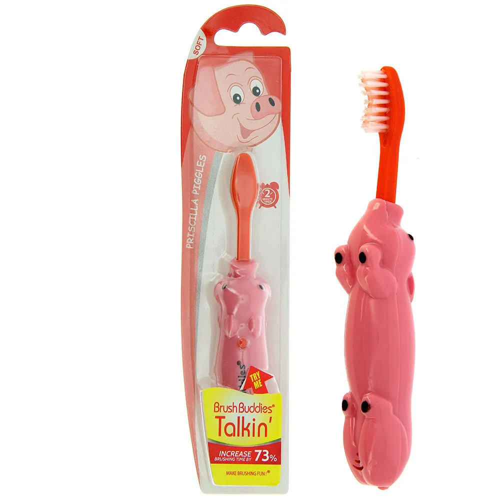 Brush Buddies Talkin Priscilla Piggles (Pig)Toothbrush- Orange